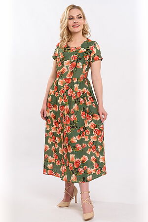 Платье BRASLAVA (Зеленый, розовый) 5948/02 #655315