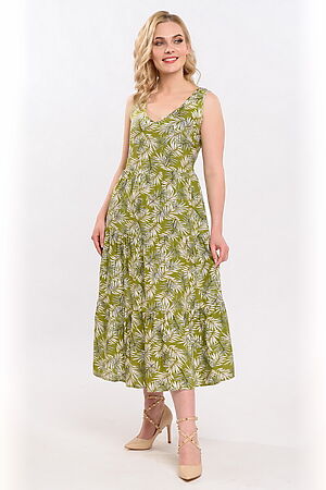 Платье BRASLAVA (Зеленый, белый) 5944/02 #655903