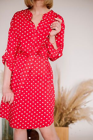 Платье Старые бренды (Горошек на красном) П 684/1 #656604