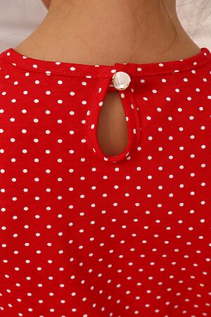 Платье Черешня кор.рукав НАТАЛИ (Красный) 18206 #656859
