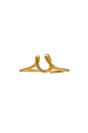 Кольцо "Волшебный алфавит" MERSADA (Золотистый, Янтарный) 296426 #659005