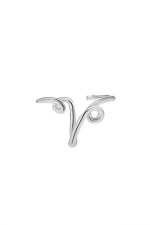 Кольцо "Волшебный алфавит" MERSADA (Серебристый, Графит) 296436 #659036