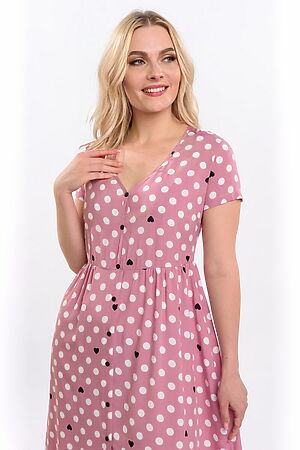 Платье BRASLAVA (Розовый, белый) 5950/01 #662428