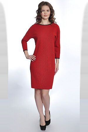 Платье BRASLAVA (Красный, черный) 1505-639 #662737