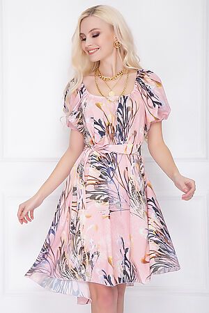 Платье BELLOVERA (Розовый, синий) 4П2551 #665027