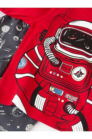 Пижама MARK FORMELLE (Красный +космонавты на сером) 21-10547ПП-2 #666401