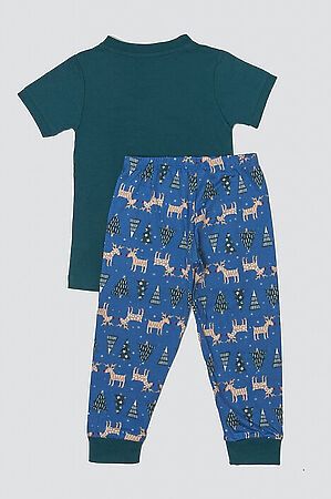 Пижама MARK FORMELLE (Зеленый +олени на синем) 19-5031-0 #666418