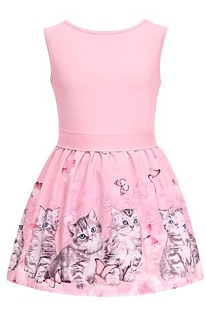 Платье АПРЕЛЬ (Розовый239+котята на розовом) #667705