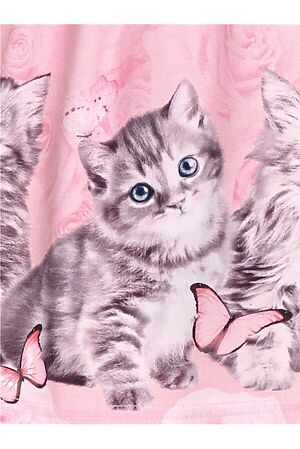 Платье АПРЕЛЬ (Розовый239+котята на розовом) #667705
