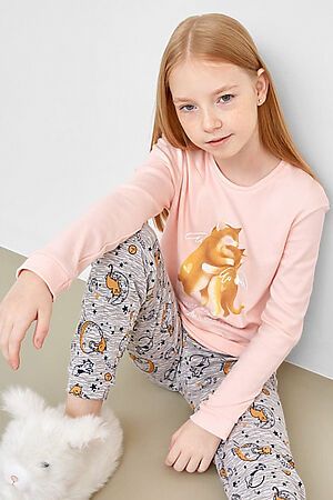 Пижама MARK FORMELLE (Св.розовый +котики на сером) 21-9523ПП-2 #668998