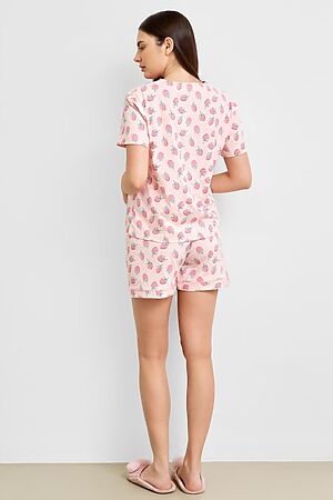 Комплект женский (жакет, шорты) MARK FORMELLE (Клубники на розовом) 21-10709ПП-0 #673972