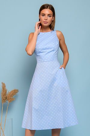 Платье 1001 DRESS (Голубой (принт горошек)) 0132101-02459LB #677073