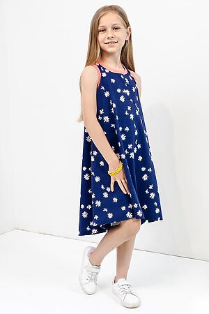 Платье MARK FORMELLE (Ромашки на синем) 21-12464П-0 #677843