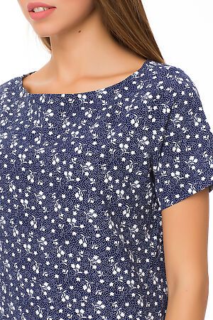 Блуза TUTACHI (Темно-синий/белые цветы) 4492 #67806