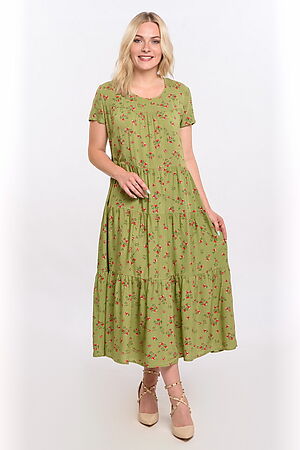 Платье BRASLAVA (Зеленый, Розовый) 5827/68 #679157