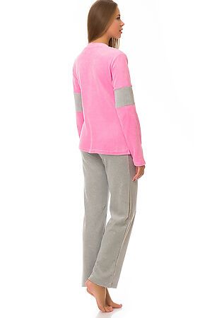 Комплект (толстовка+брюки) BON-AR (Розовый/серый) 346 #67925