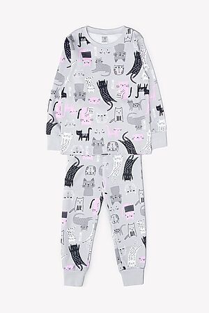 Пижама CROCKID (Котята на светло-сером) #679650