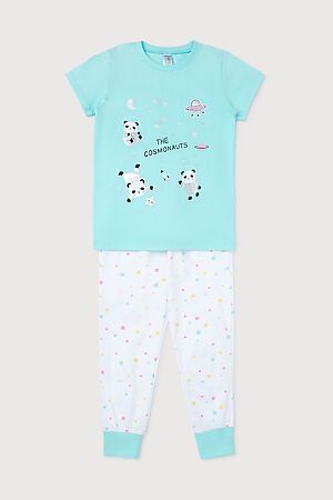 Пижама CROCKID SALE (Аквамарин, радужный звездопад) #679654