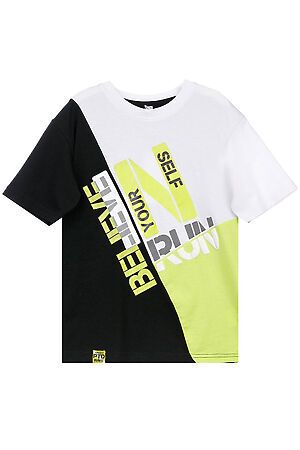 Комплект (футболка+шорты) PLAYTODAY (Черный, Светло-зеленый, Белый) 22117005 #680318