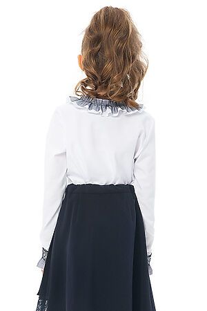 Блуза КАРАМЕЛЛИ (Бело-синий) О74912 #683297