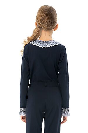 Блуза КАРАМЕЛЛИ (Сине-белый) О74912 #683298