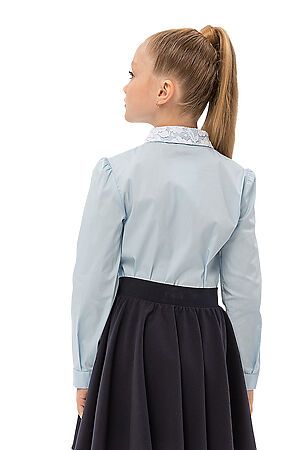 Блуза КАРАМЕЛЛИ (Голубой) О74921 #683302
