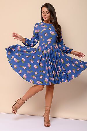 Платье 1001 DRESS (Синий (цветочный принт)) 0122001-01001LC #685823