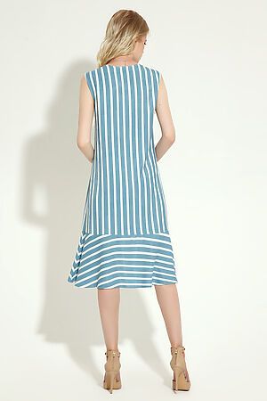 Платье PANDA (Бело-голубой) 482480 #685851