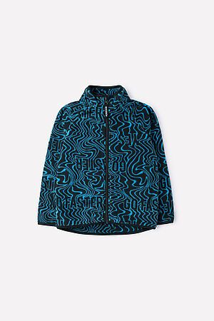 Куртка CROCKID SALE (Черный, синие волны) #686418