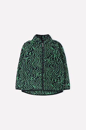 Куртка CROCKID SALE (Черный, ярко-зеленые волны) #686419