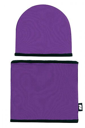 Комплект (Шапка + Снуд) BODO (Фиолетовый (черный)) 13-154U #688422