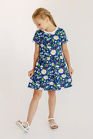 Платье Лето ромашки SOVALINA (Синий) #690228