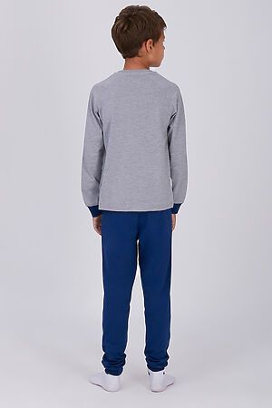 Пижама ELEMENTARNO (Серый меланж, Тёмно-синий) BP 445-008 #693939