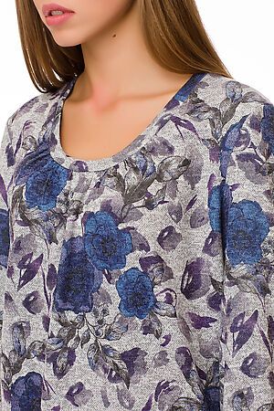 Блуза FIFTYPATES (Синий/цветы) 4-066 #69570