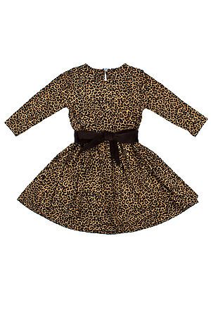 Платье АПРЕЛЬ (Коричневый леопард+коричневый) #697962