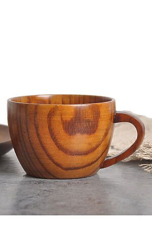 Деревянная чашка 150 мл "Приятель по кофе" Nothing Shop (Коричневый,) 300692 #700159