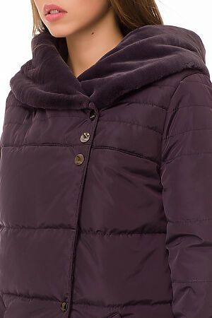 Утепленное пальто DIZZYWAY (Баклажан) 17418 #70200