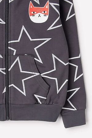 Куртка  CROCKID (Темно-серый,звезды к1275) #704973