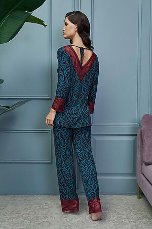 Комплект (Джемпер+Брюки) MIA CARA (Бирюзовый, Бордовый) AW20WJ339 #705138