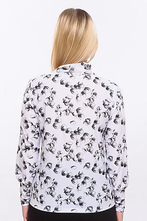 Блуза BRASLAVA (Белый, Серый) 1754-94/17 #706049