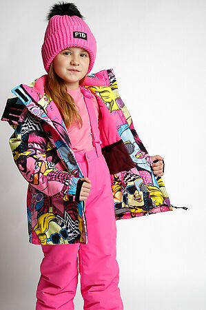Комплект (Куртка+Полукомбинезон) PLAYTODAY (Разноцветный,Фуксия) 32121072 #706431