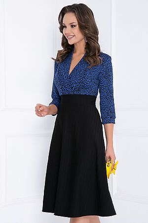 Платье BELLOVERA (Синий, Черный) 4П2959 #708877