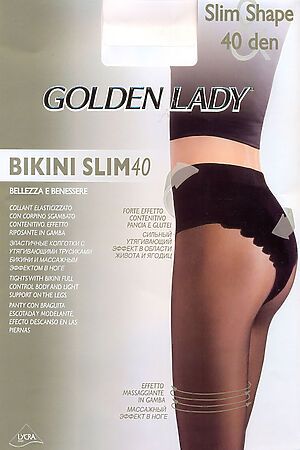 Колготки GOLDEN LADY (Бежевый) BIKINI SLIM 40 #71117