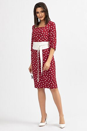 Платье BELLUCHE (Красный, Белый) ПГИ16042021-07 #713521