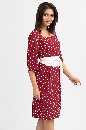 Платье BELLUCHE (Красный, Белый) ПГИ16042021-07 #713521