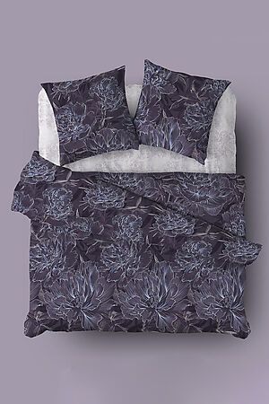 Комплект постельного белья 1,5 спальный TEIKOVO (Фиолетовый) 727725 #713815