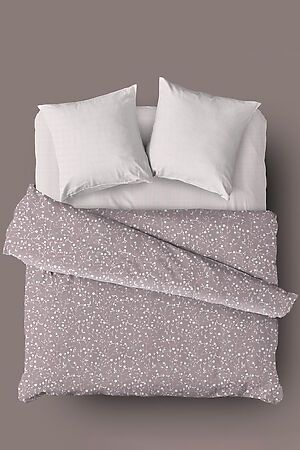 Комплект постельного белья Евро TEIKOVO (Серо-розовый) 727084 #716877