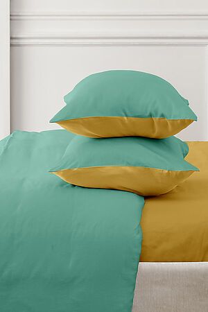 Комплект постельного белья Семейный TEIKOVO (Зелёный) 740213 #718619
