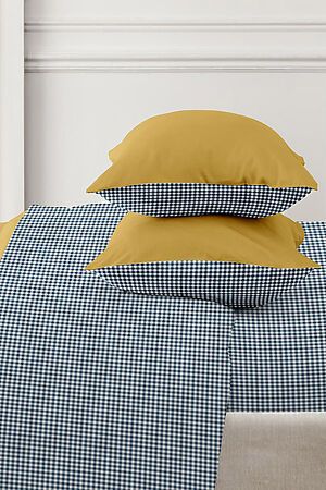 Комплект постельного белья Евро TEIKOVO (Жёлтый) 740219 #718635