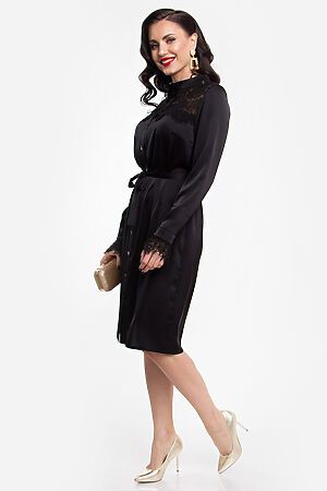 Платье-рубашка LADY TAIGA (Черный) П1895 #728656